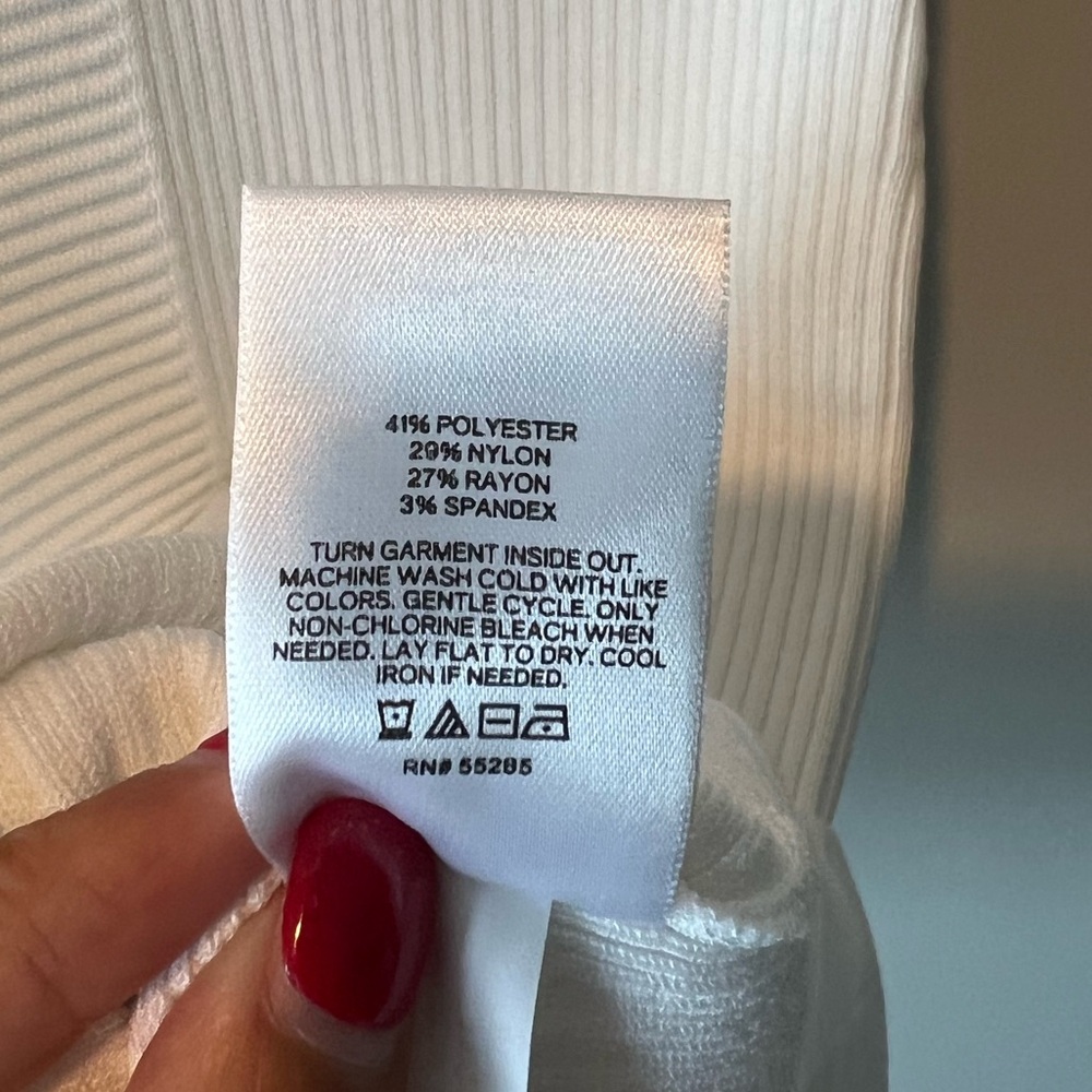 Express Body Contour White Midi Dress - Picture 3 of 4